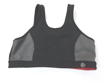 *LIFE FITNESS* SIZE M WOMEN'S BLACK/GRAY ATHLETIC WORK OUT BRA