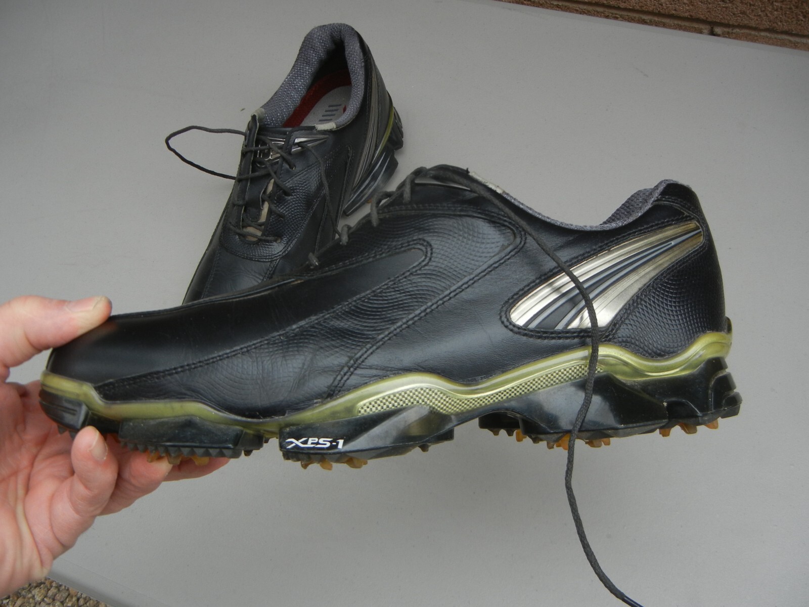 Men's FOOTJOY FJ XPS1 Golf Shoes, black, size 11 w, EXCELLENT