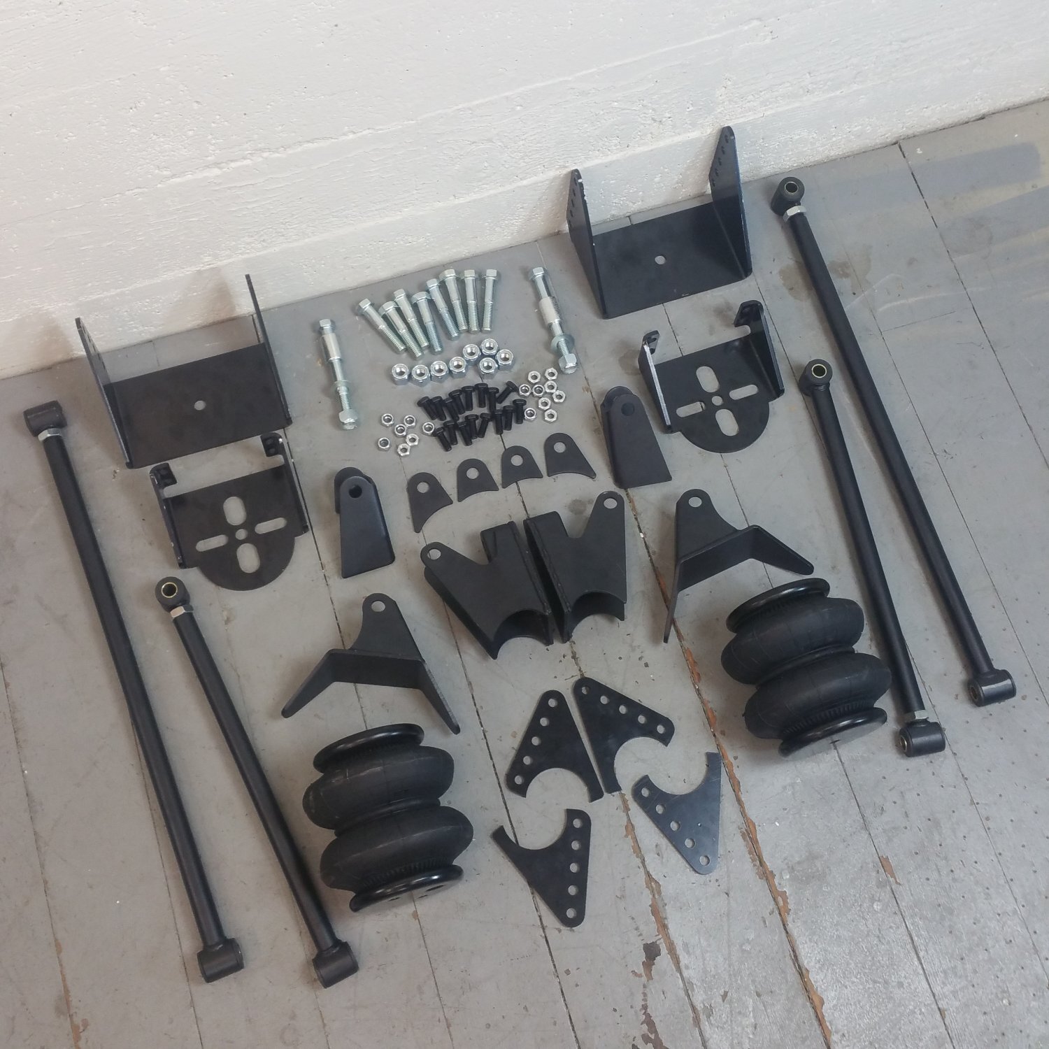 Four 4 Link Kit for 1964 - 1973 Mustang w/2600 lb. Bags GT Shelby  