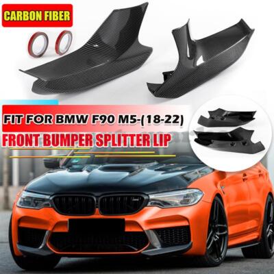 For 2018-22 BMW F90 M5 Carbon Fiber Performance Style Front Bumper Splitters