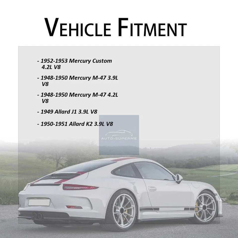 Junta de bomba de agua del motor 2x para Ford F3 1948-1952 3,9 L 1948-1952 Ford F4 3,9 L Foto 4 de 4