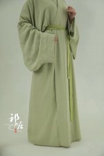 Hanfu Robe Large Sleeves Chinese Traditional Dress Cotton Linen Cosply Costume