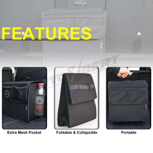 1x Folding Car Trunk Cargo Organizer Truck SUV Caddy Storage Box Bag Accessories - Bild 4 von 7