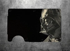 Star Wars Darth Vader Slim Profile Metal RFID Blocking Wallet Minimalist Laser