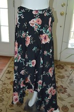 Womens BOG COLLECTIVE Black Floral Wrap Maxi Dress Size M