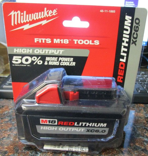 Milwaukee M18 REDLITHIUM XC6.0 Battery 