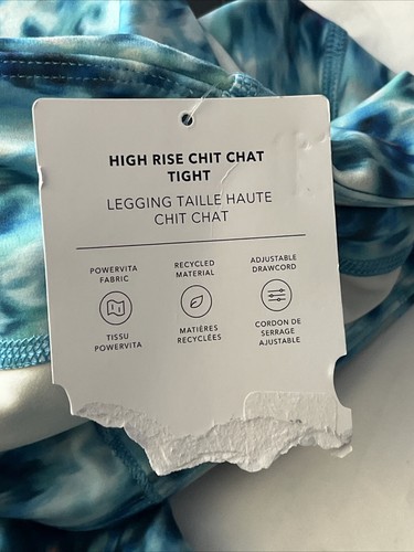 Athleta Girl Ultra High Rise Chit Chat Lily Pond Aqua Tight Size 14 / XL 658286 - Picture 11 of 11