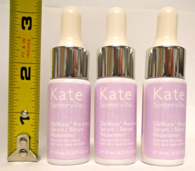 3 Kate Somerville Recovery Serum Restore Recover .33 fl oz Ea New No Box No Seal
