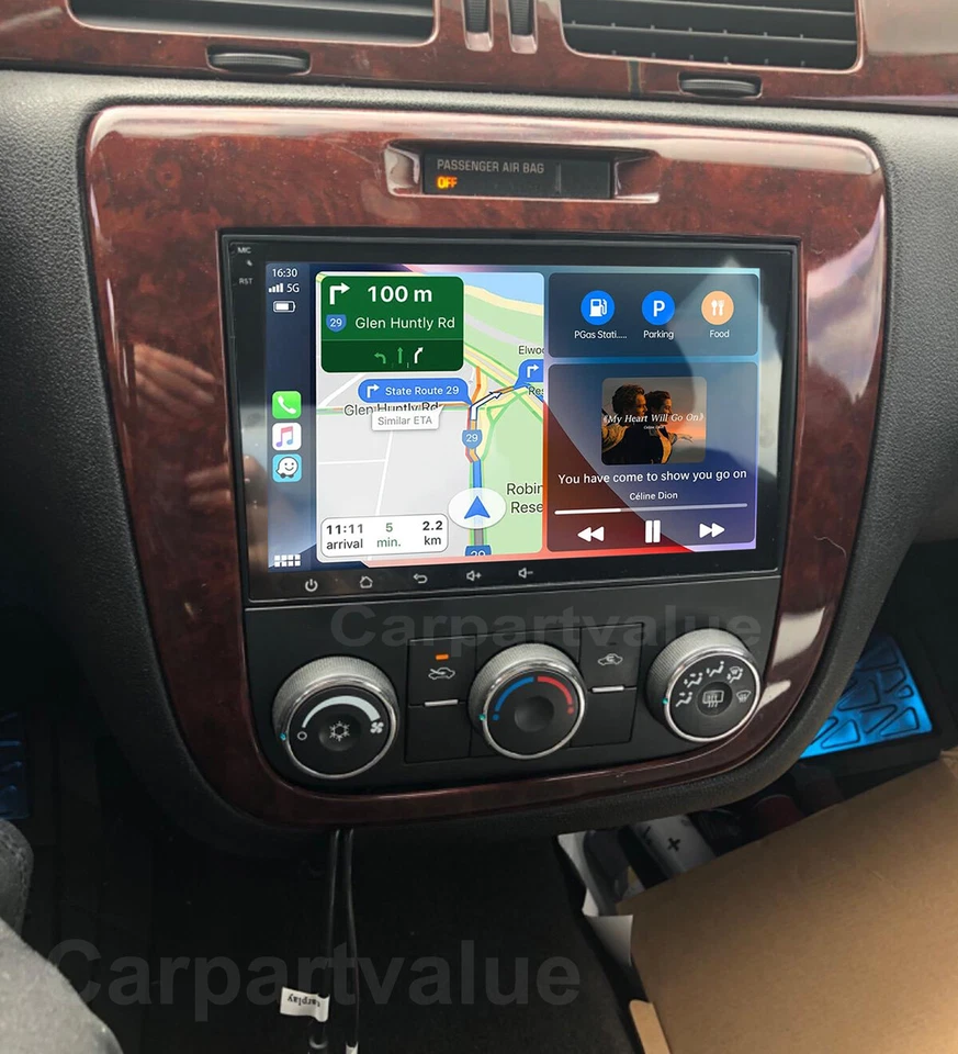 For 2006-2013 Chevrolet Impala WiFi Apple Carplay Radio Android 13.0 RDS GPS Nav Foto 2 de 4