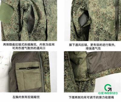 Russian VKBO lv5 Replica Tactical Jacket Pants Soft Shell EMR