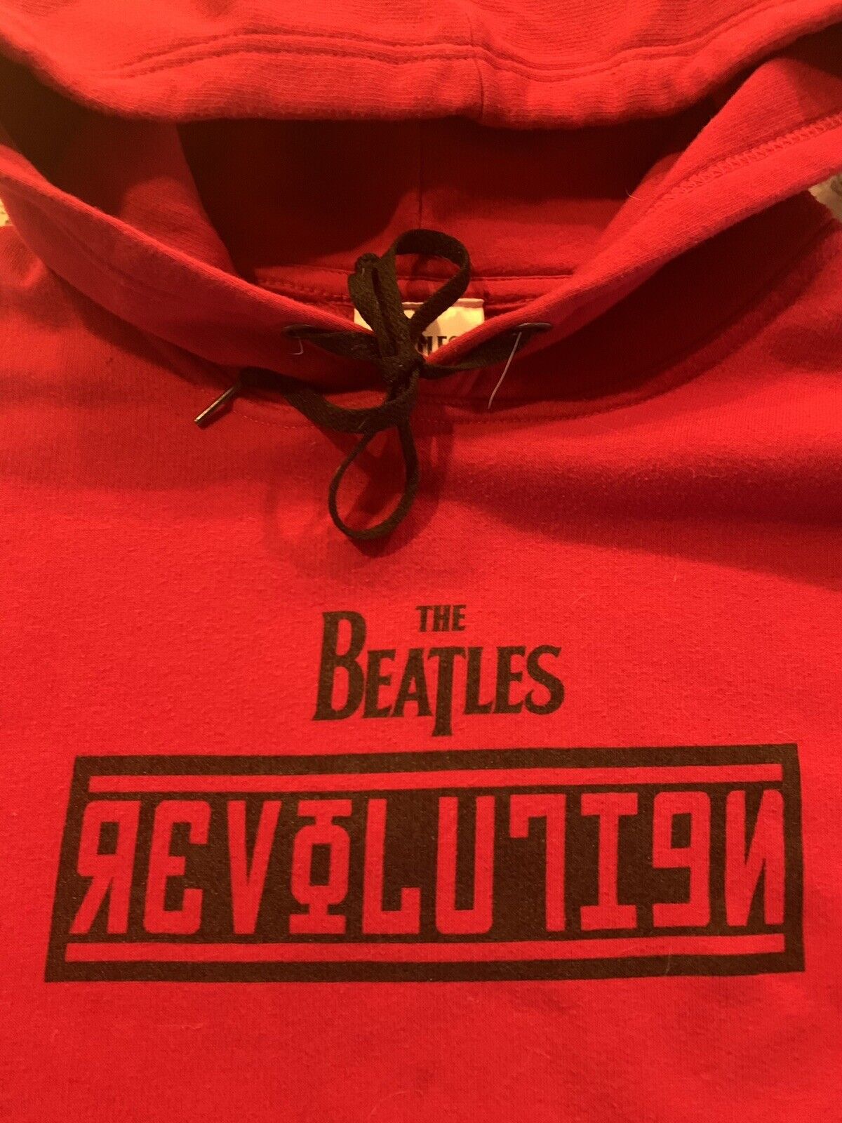 Red Color The Beatles Revolution Mens Pullover Ho… - image 4