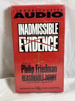 Inadmissible Evidence by Philip Friedman (1993) Audiobook New Sealed Small Rip