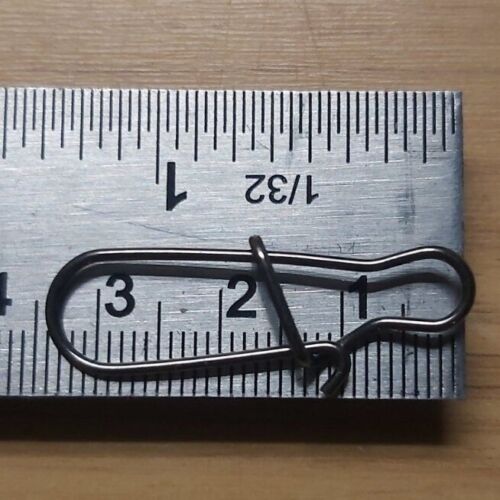 Safety Clip Hook Snap Links Swivels Quick Change Fishing Tackle Sizes #00 to #6 - Picture 33 of 45
