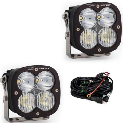 Baja Designs  XL Sport Driving/Combo LED 4.5  Pods Lights Pair, Wiring Harness