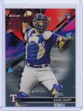 2021 TOPPS FINEST RC ROOKIE SAM HUFF #86 RANGERS MINT 