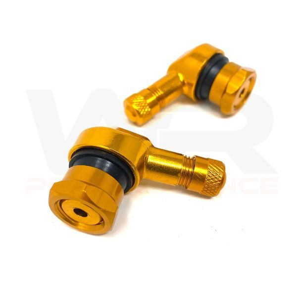 Valve Stems Gold 11.3mm 90 Degree for Kawasaki ZX-6R , ZX-6R 636