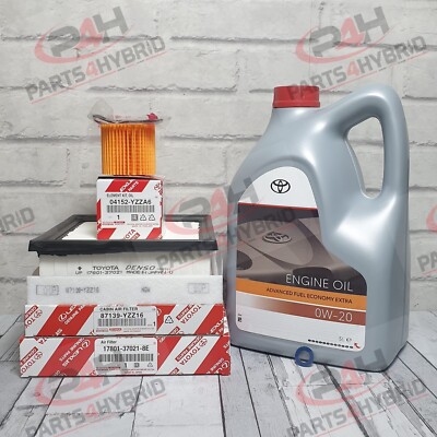 GENUINE TOYOTA AURIS HYBRID SERVICE KIT 2010 - 2017 1.8L 0W20 OIL & ALL FILTERS