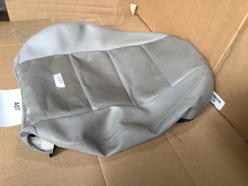 AUDI A6 3.2 QUATTRO 2005 2011 ASIENTO DEL CONDUCTOR DELANTERO IZQUIERDO CUBIERTA COJÍN SUPERIOR CUERO Foto 3 de 4