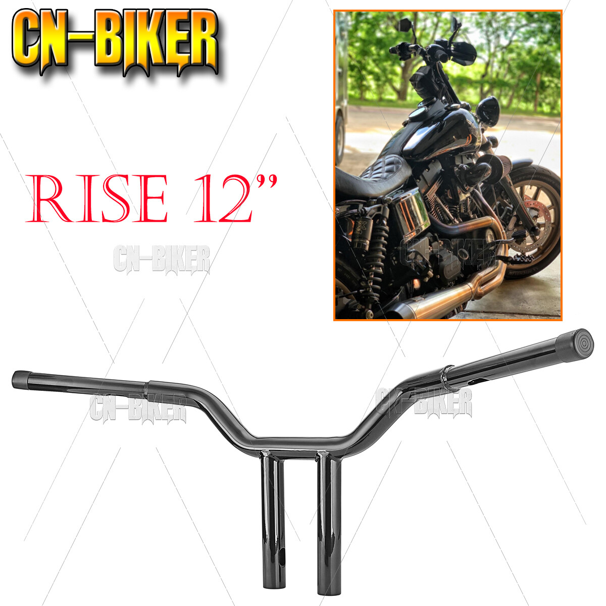 Manillar MX-T De 10, 12, 14 O 16" Para Harley Softail, Sportster, Dyna, Wide Glide | 21ST
