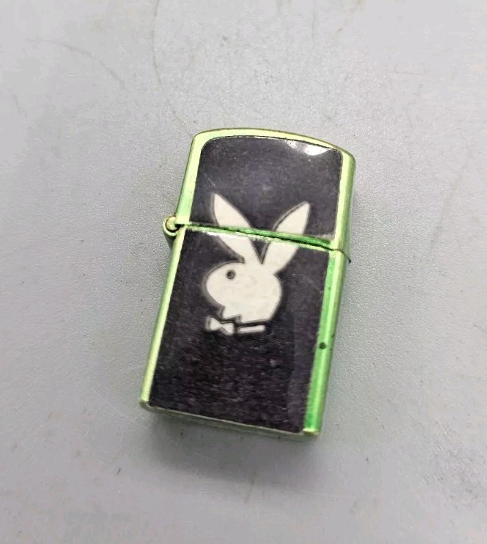 Playboy Logo Gumball Prize Fuel Small Tiny Green Metallic