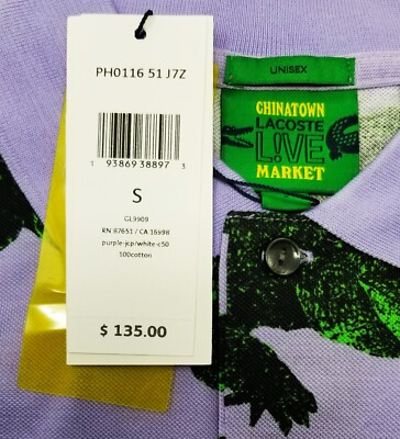 LACOSTE LIVE x CHINATOWN MARKET CTM GATOR LOOSE FIT POLO LACOSTE LIVE x CHINATOWN MARKET CTM GATOR LOOSE FIT POLO