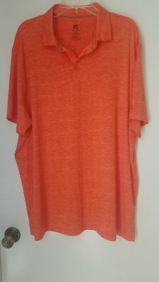 Champion Orange Polo Shirt Short Sleeve Size Men's XXL