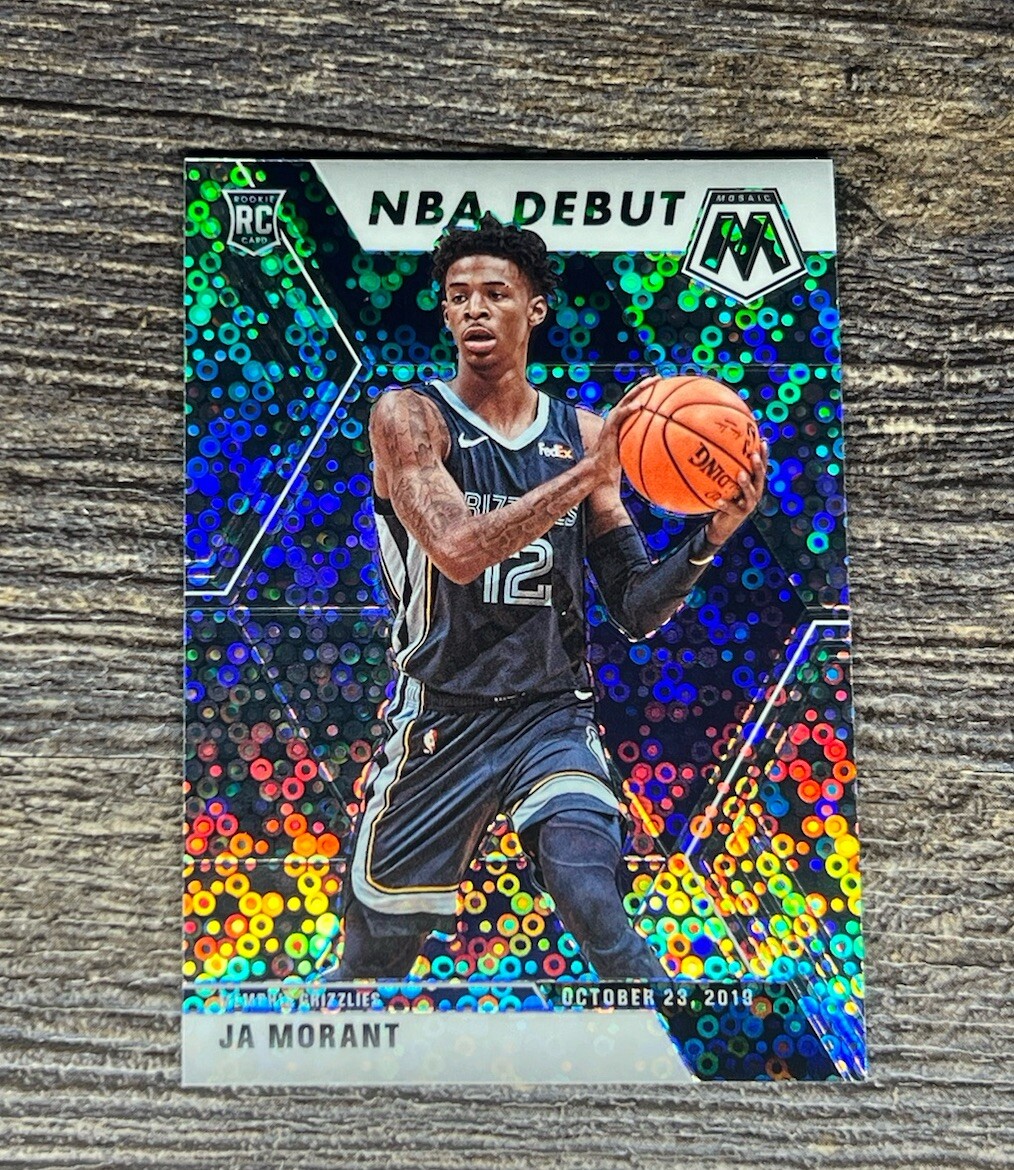 2019-20 Panini Mosaic JA MORANT Rookie Fast Break Silver Disco Prizm # 274 RC