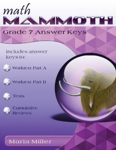 Thumbnail - Maria Miller Math Mammoth Grade 7 Answer Keys (taschenbuch)