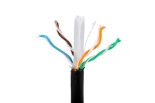 Cat6 Outdoor CMX Cable, 23 AWG UTP, 1000' Spool, Black - Lifetime Warranty