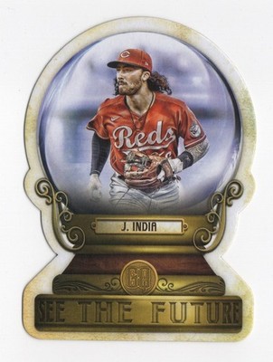 Jonathan India 2022 Topps Gypsy Queen Crystal Gazing #CG-9 Insert Reds Card NM