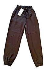 ZARA Black Joggers-Paper Bag Waist & Drawstring-Size XS-BNWT-RRP £25.99-Bargain