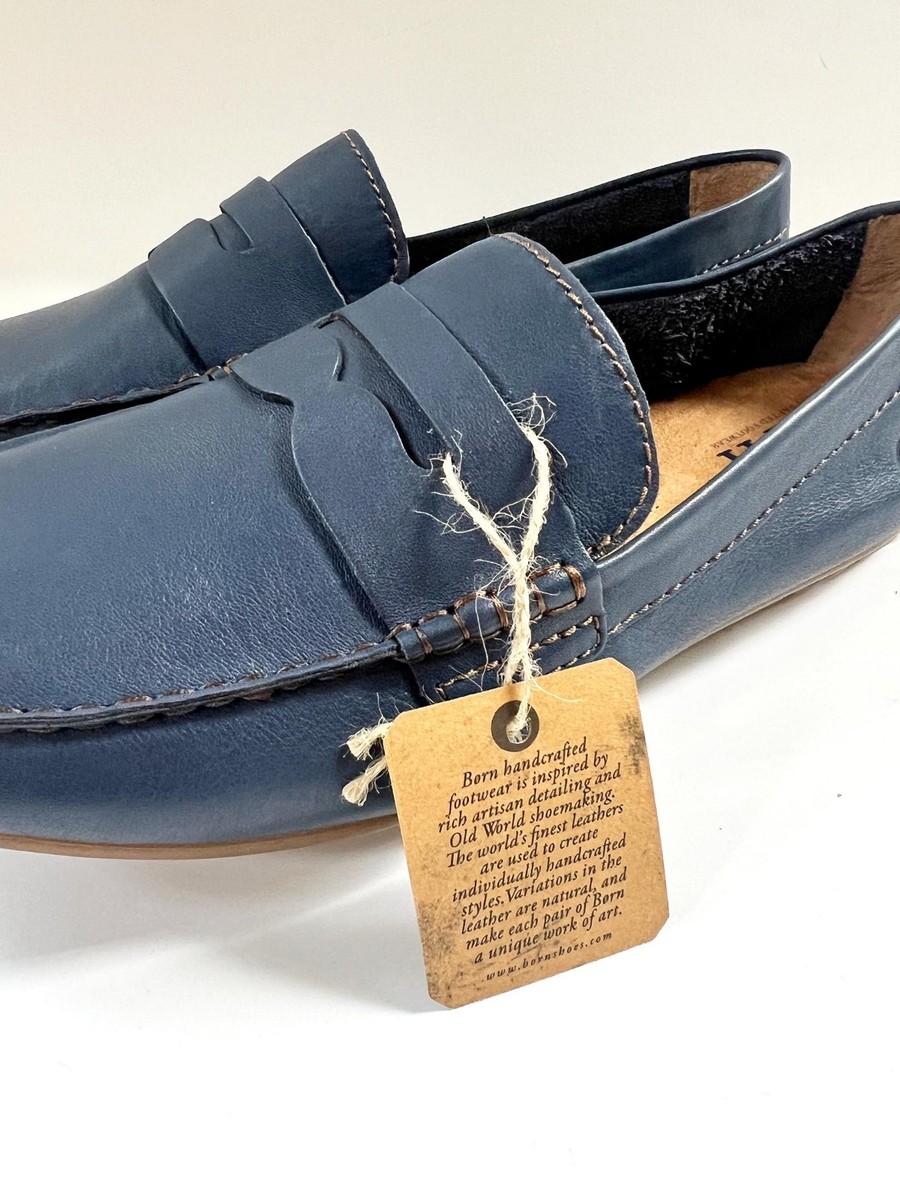 Born Andes Size 10.5 Men Leather Loafer Preppy Office Work Casual Born | Shoes | Born Andes Leather Loafers Crocodile Embossed  main image 3