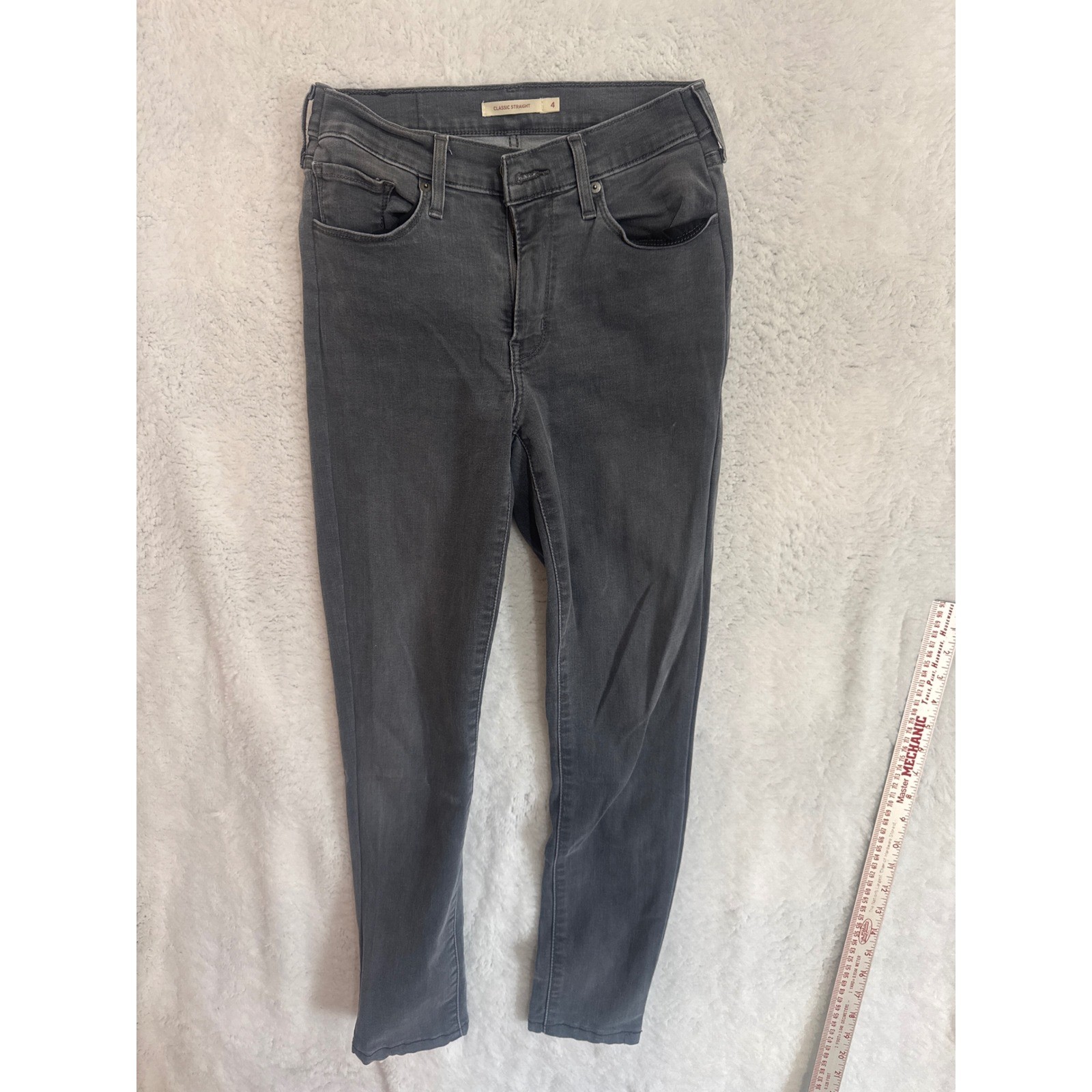 NYDJ Marilyn Straight Jeans – Hazel Wood Wash, Crisscross Design, 88% Cotton, Straight Leg Fit