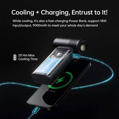 Jisulife - Handheld Fan Ultra2 With Case - Dark Gray | eBay