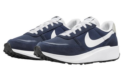 Nike Waffle Nav Running Shoes Midnight Navy Blue White FJ4195-400