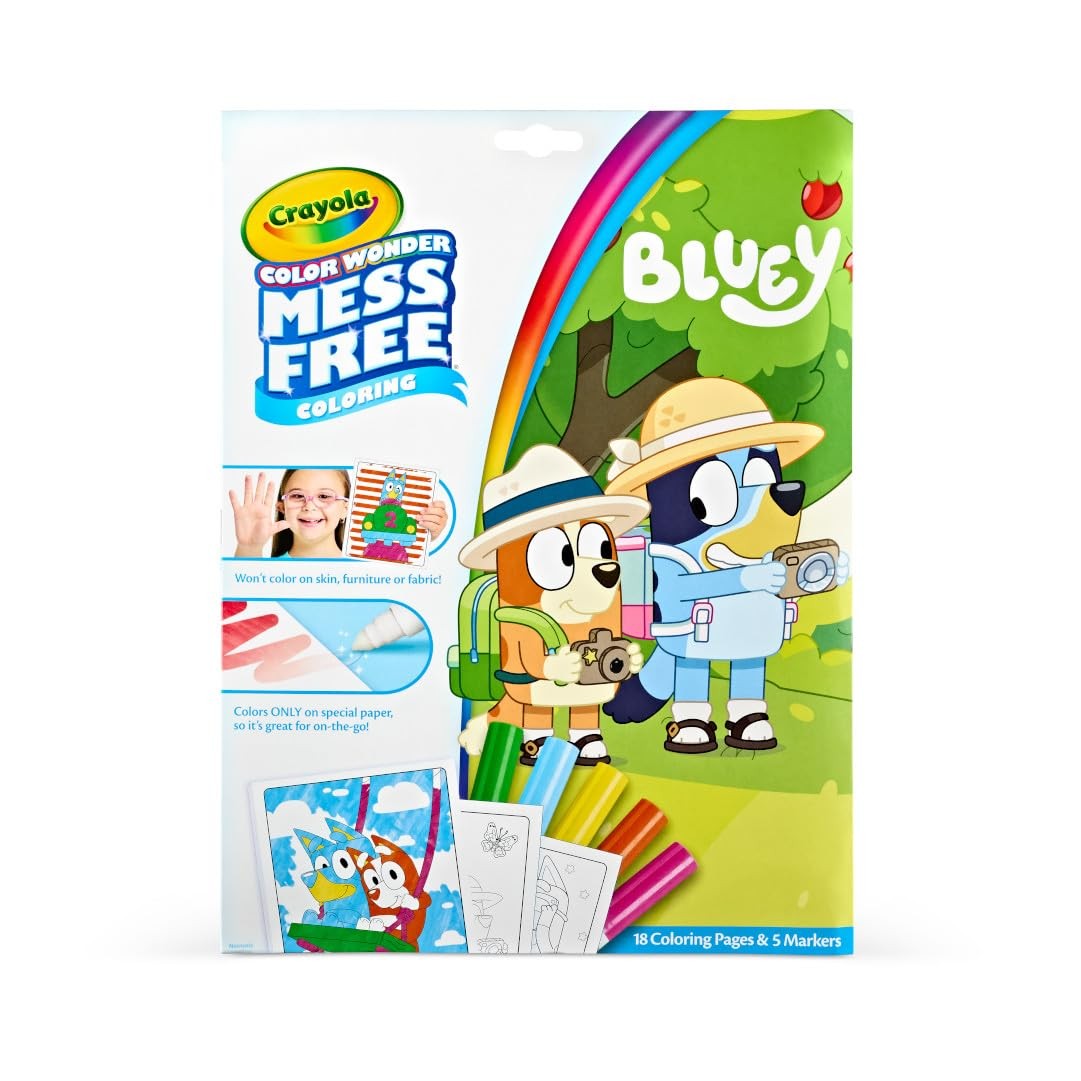 Bluey Color Wonder Coloring Set 18 Mess Free Toddler Colorin