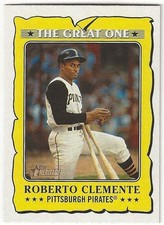 2021 Topps Heritage ROBERTO CLEMENTE Insert THE GREAT ONE Card #GO-7 PIRATES