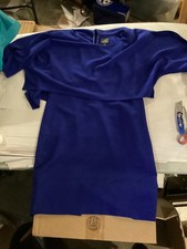 Adrianna Papell Tiered Sheath Dress Woman's Size 14  Blue in EUC