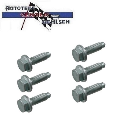 6x SCHRAUBE FÜR DOMLAGER BEFESTIGUNG M8x1,25 FÜR AUDI / SEAT / SKODA / VW