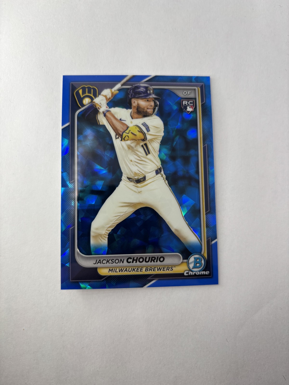2024 Bowman Chrome Sapphire Edition - Jackson Chourio #69 (RC) Rookie