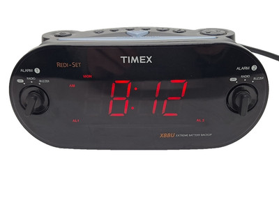 Timex T715 Redi-Set Dual Alarm Clock Radio AM/FM Large Display XBBU