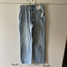 Aeropostale High Rise Baggy Jeans Light Wash Women  s 2R