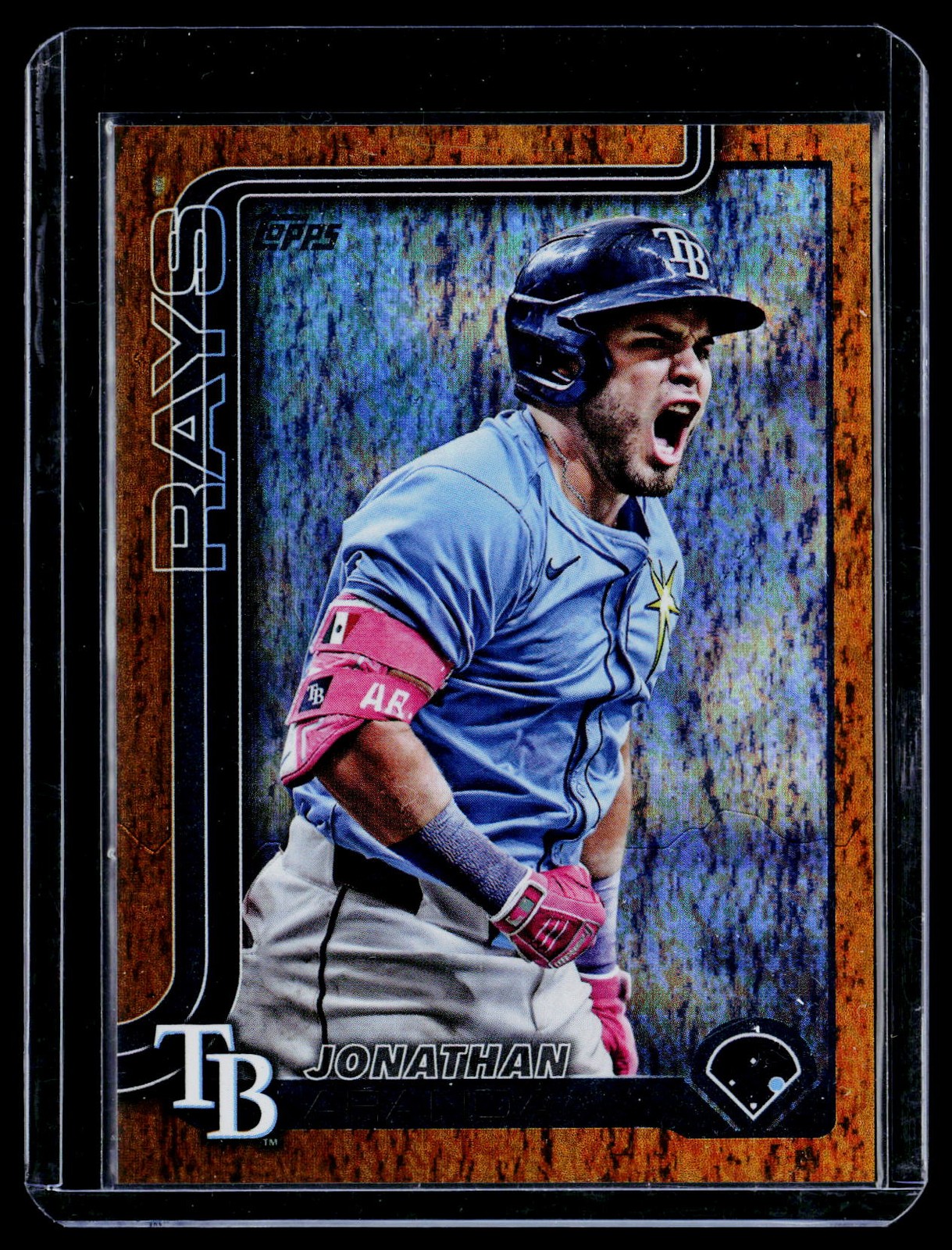 2025 Topps Jonathan Aranda Gold Holo Foil #678 #/50 SN
