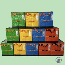  12 AMAZON COURIER LARGE DELIVERY STORAGE BAGS 28x24x20 MIX LOT OF 12 TOTES