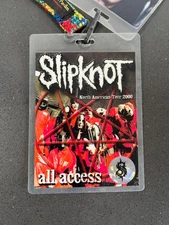SLIPKNOT Fall 2000 All Access Backstage Pass Laminate *Authentic* Sample RARE