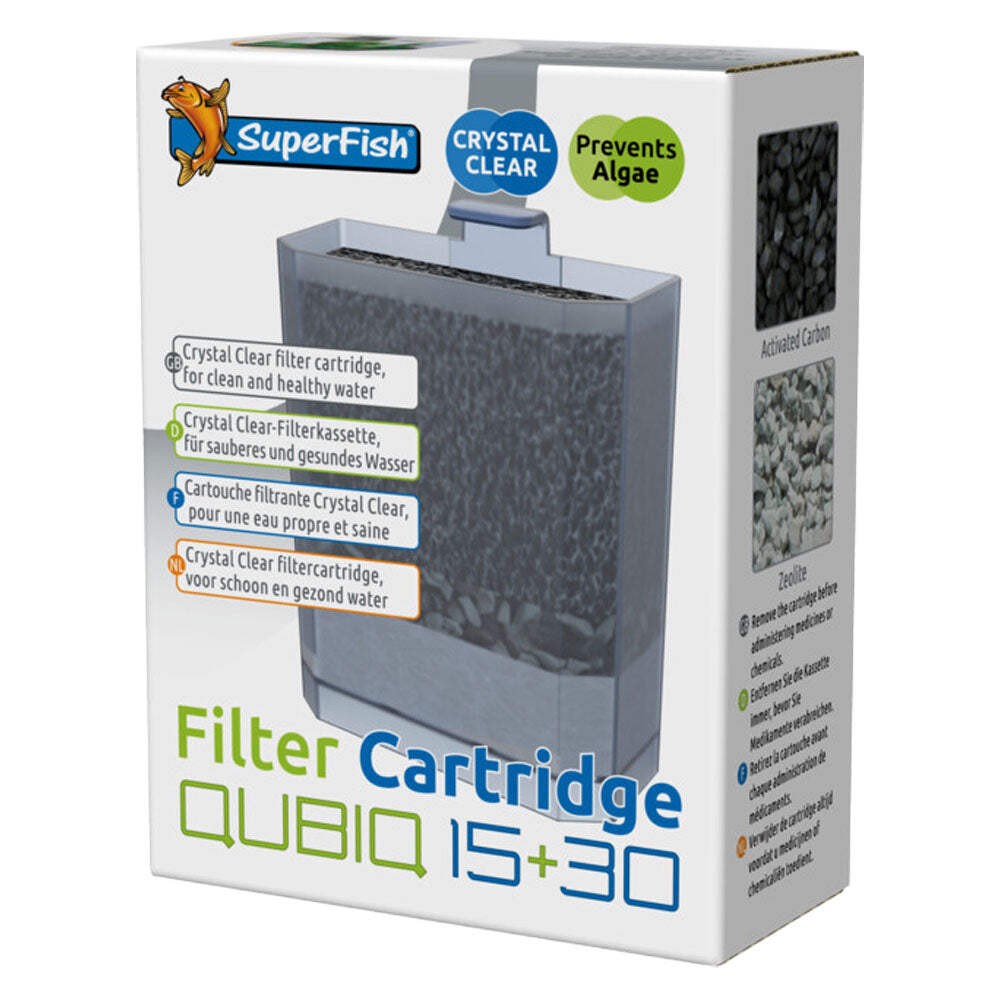 SuperFish  QUBIQ 15/30 Aquarium Filter Cartridge (2pk)