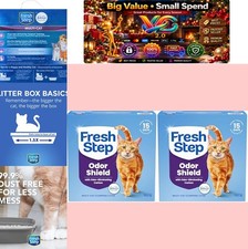 Multi Cat Clumping Cat Litter 14 lb Pack of 2 Febreze Odor Control