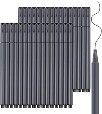 Taotree Journal Planner Pens, 24 Black Fine Point Pens, Ideal for Art, Crafts, S