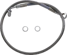 Drag Specialties Extended Stainless Steel Front Brake Line Kit 1741-5827