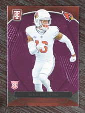 2024 Panini Totally Certified Max Melton RC Purple Mirror #160 Arizona Cardinals